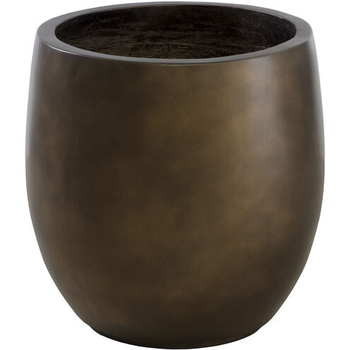 Aster Antique Bronze Outdoor Planter, Small